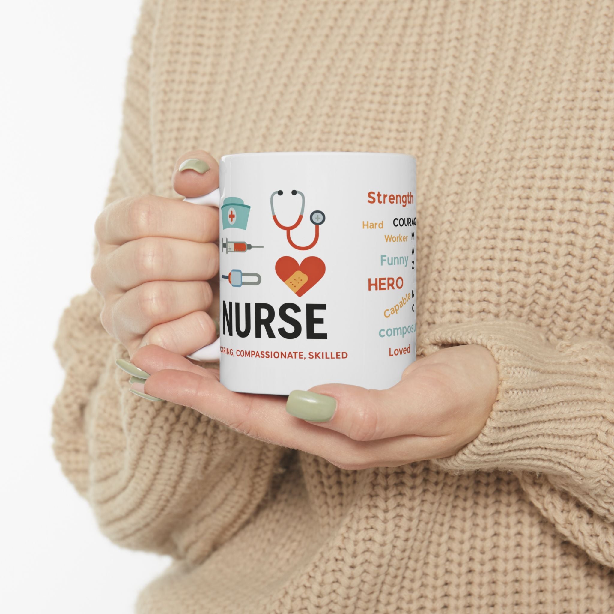 Love Nurses Ceramic Mug, (11oz, 15oz)