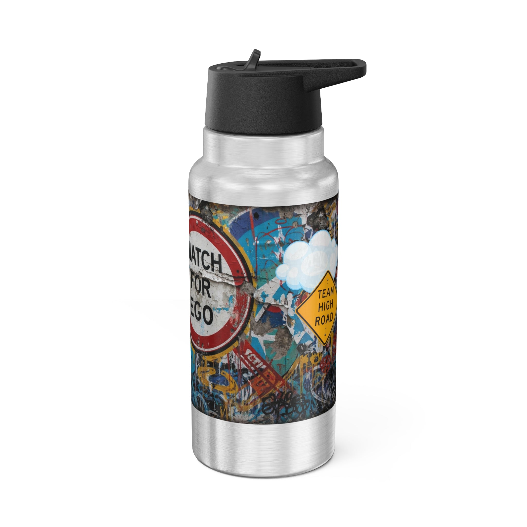 32oz Graffiti Gator Tumbler – 'High Road' Insulated Leak-Proof Double Wall Mug Free Shipping