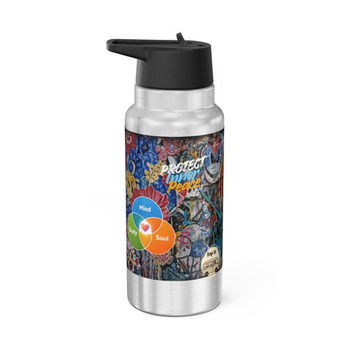 32oz Graffiti Gator Tumbler – 'High Road' Insulated Leak-Proof Double Wall Mug Free Shipping