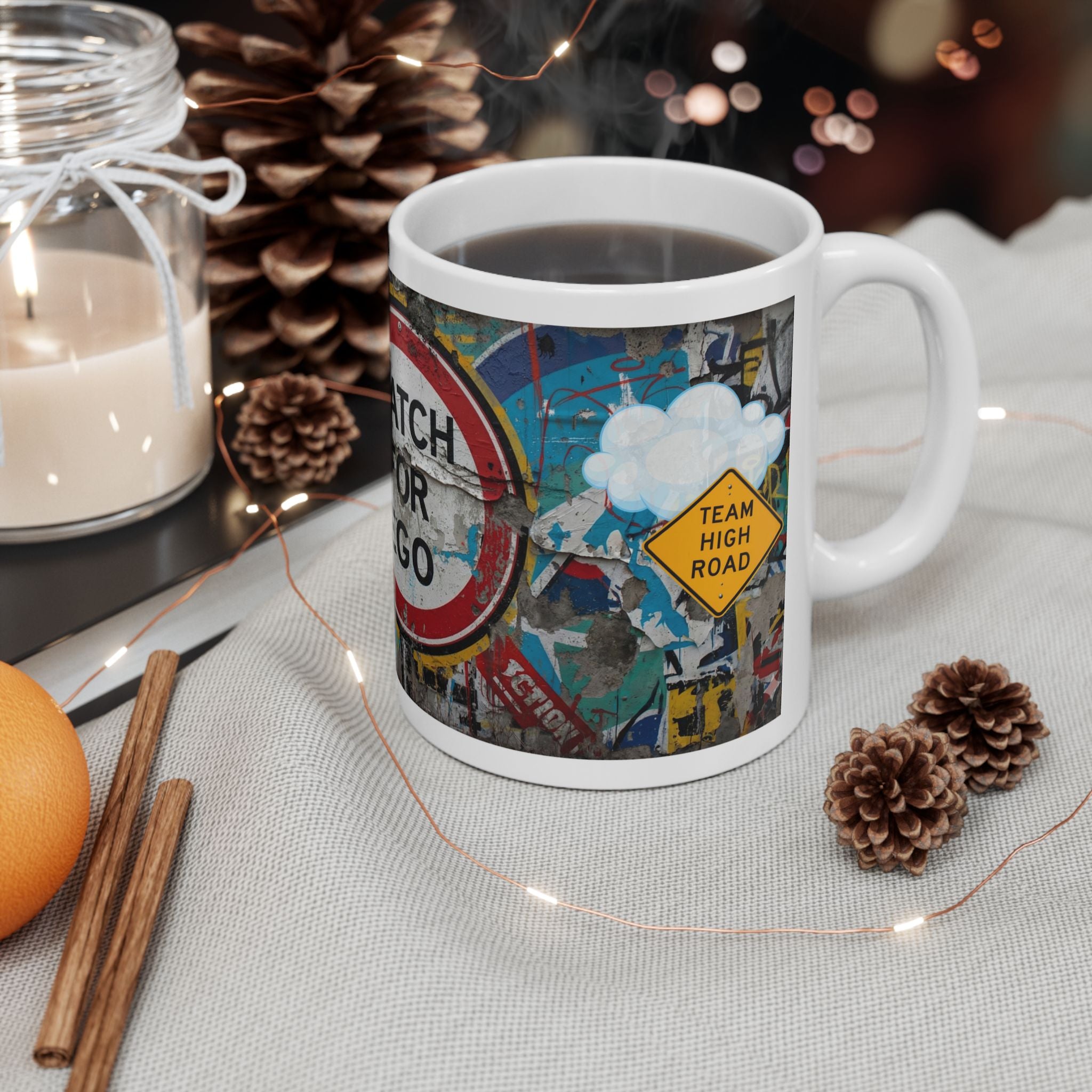 High Road Ceramic Mug, (11oz, 15oz)