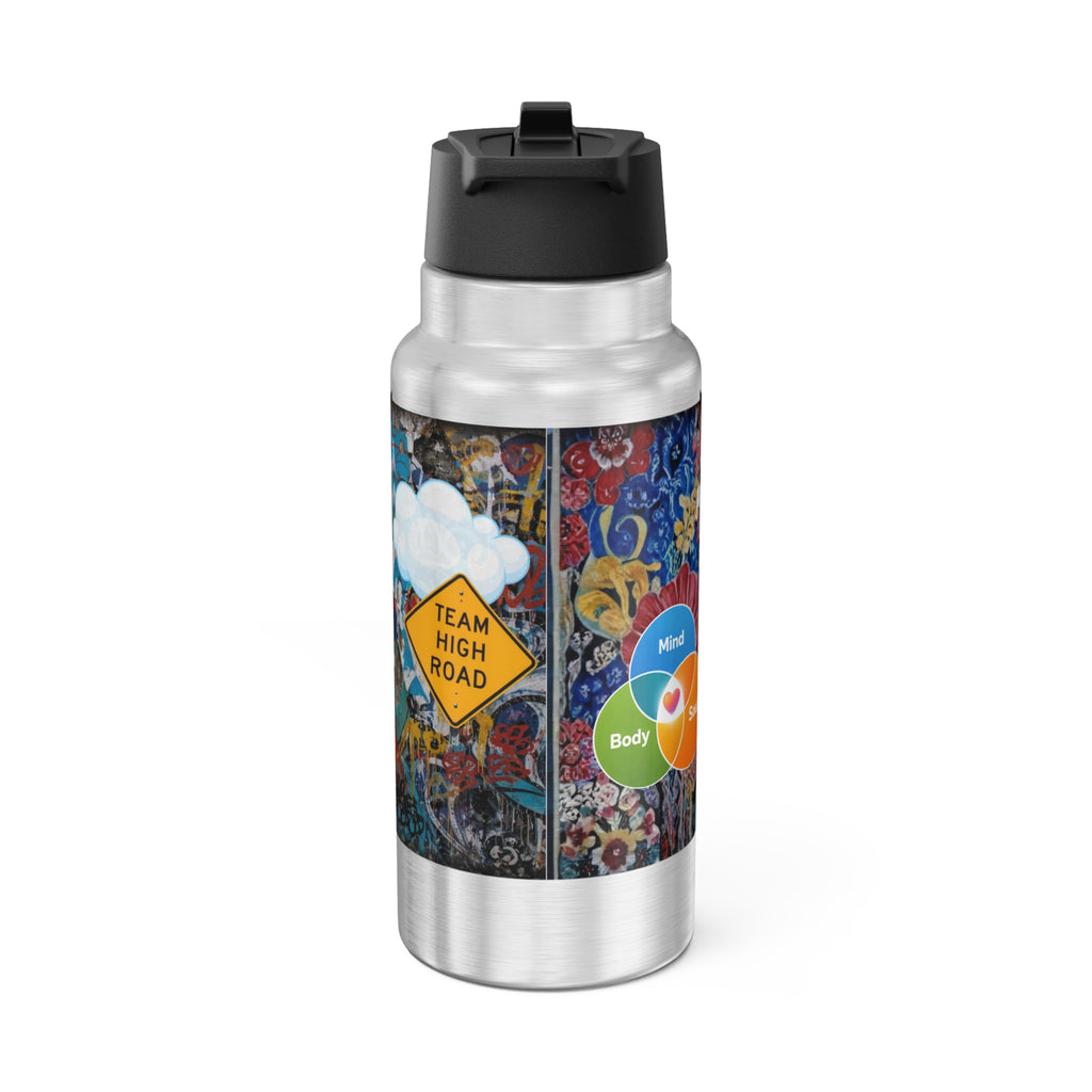 32oz Graffiti Gator Tumbler – 'High Road' Insulated Leak-Proof Double Wall Mug Free Shipping