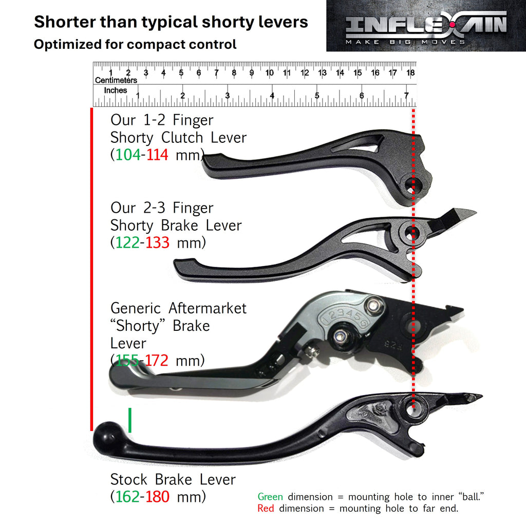 InfleXain Axis Precision Shorty Levers – QJ SRF 135