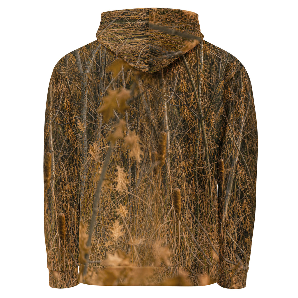 Fitted 3D Deer Print Hooded Sweatshirt